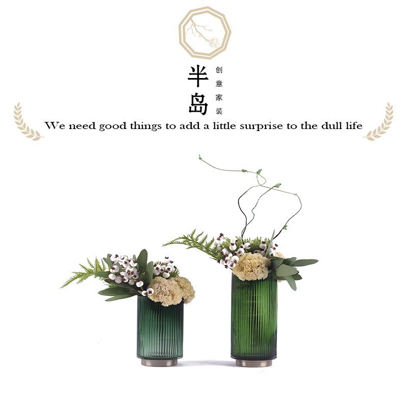 欧式现代唯美仿真花艺花瓶轻奢售楼处样板间家居软装摆件装饰品