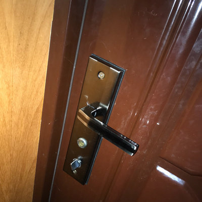 加厚实心防盗门拉手盼盼防盗门把手美心拉手通用型门把正品