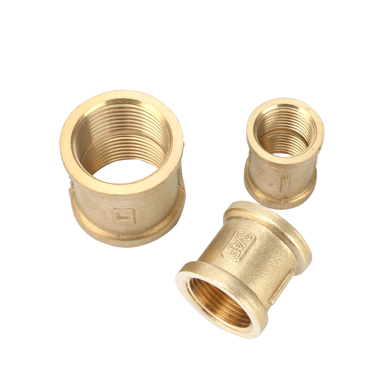 奇爱铜管件 加厚铜内丝直接 铜外接 铜直接 管箍 内牙直通4分 6