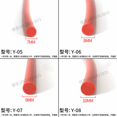 直径圆型硅胶密实软管塞