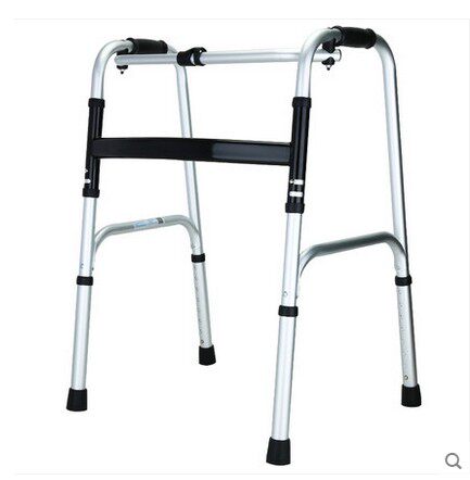 包邮老人加厚不锈钢扭动式助行器助步器可折叠加厚可调高度助走器