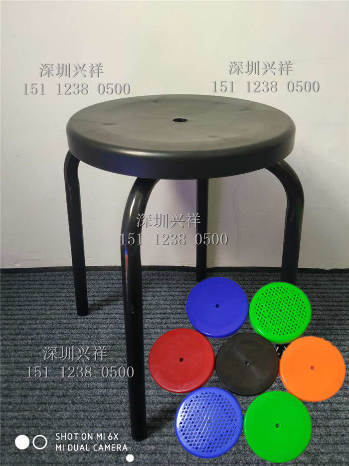 不加固塑胶圆凳 四脚圆凳 车间流水线专用防静电圆凳子