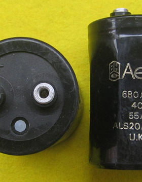 英国产BHC Aerovox 680u400V ALS20A系列金字补品电解