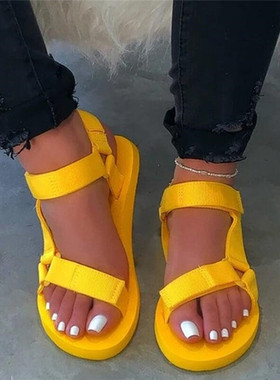 shoes ladies flat 2024summer Casual sandals women 女平底凉鞋