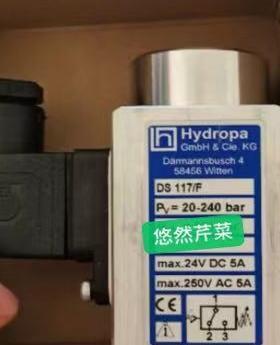 议价Hydropa压力开关DS 117/F PV=10-150bar压力继电器