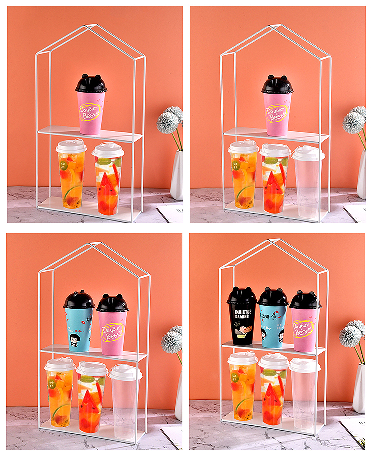 杯型展示架咖啡厅奶茶店