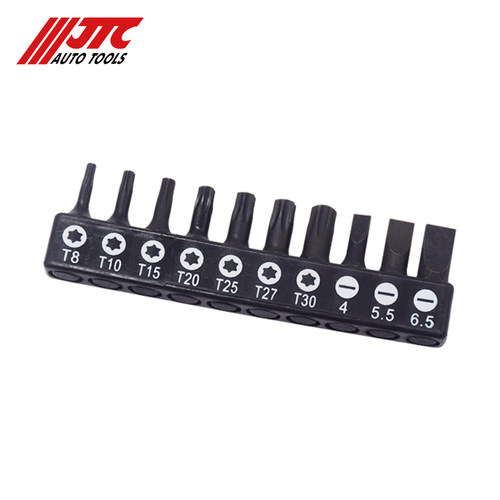 台湾JTC汽修专用工具 10件 1/4 小飞BIT组JTCUF2076-BIT-SET2