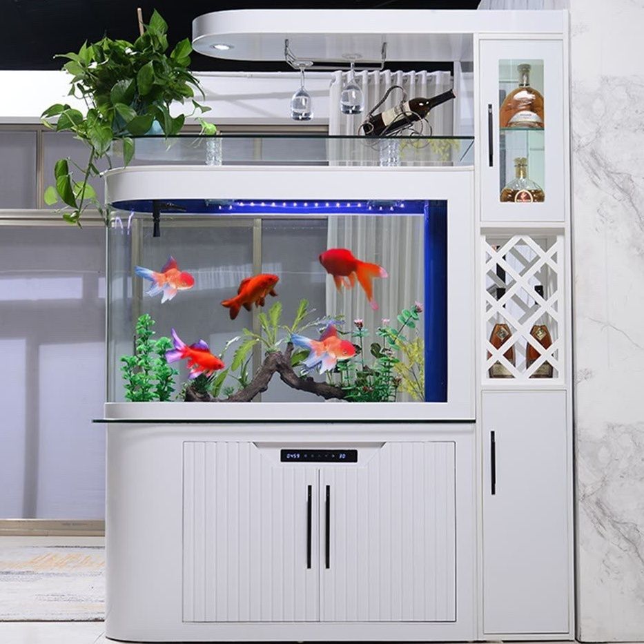 子弹头酒柜屏风鱼缸家用