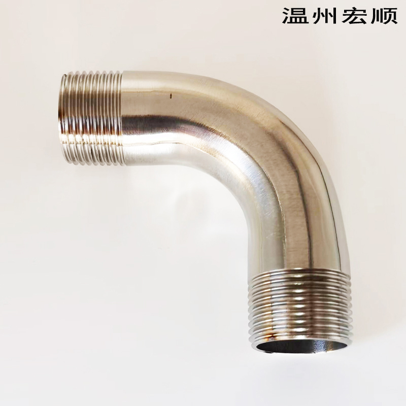 宏顺不锈钢双头外丝弯卫