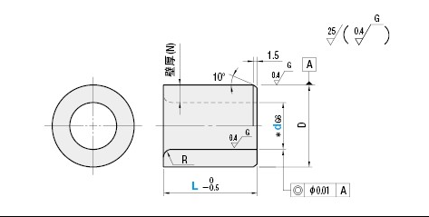 定位销用衬套　直柱型JBA JBAN JBAC JBAM JBAMN JBAMCJBA20-20