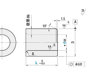 定位销用衬套　直柱型JBA JBAN JBAC JBAM JBAMN JBAMCJBA20-20