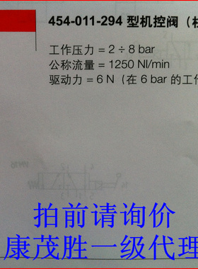 康茂盛（康茂胜）CAMOZZI 454-011-294