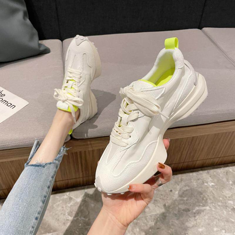 小蛮腰女鞋2024年新款春款华夫阿甘鞋厚底松糕鞋运动鞋休闲老爹鞋