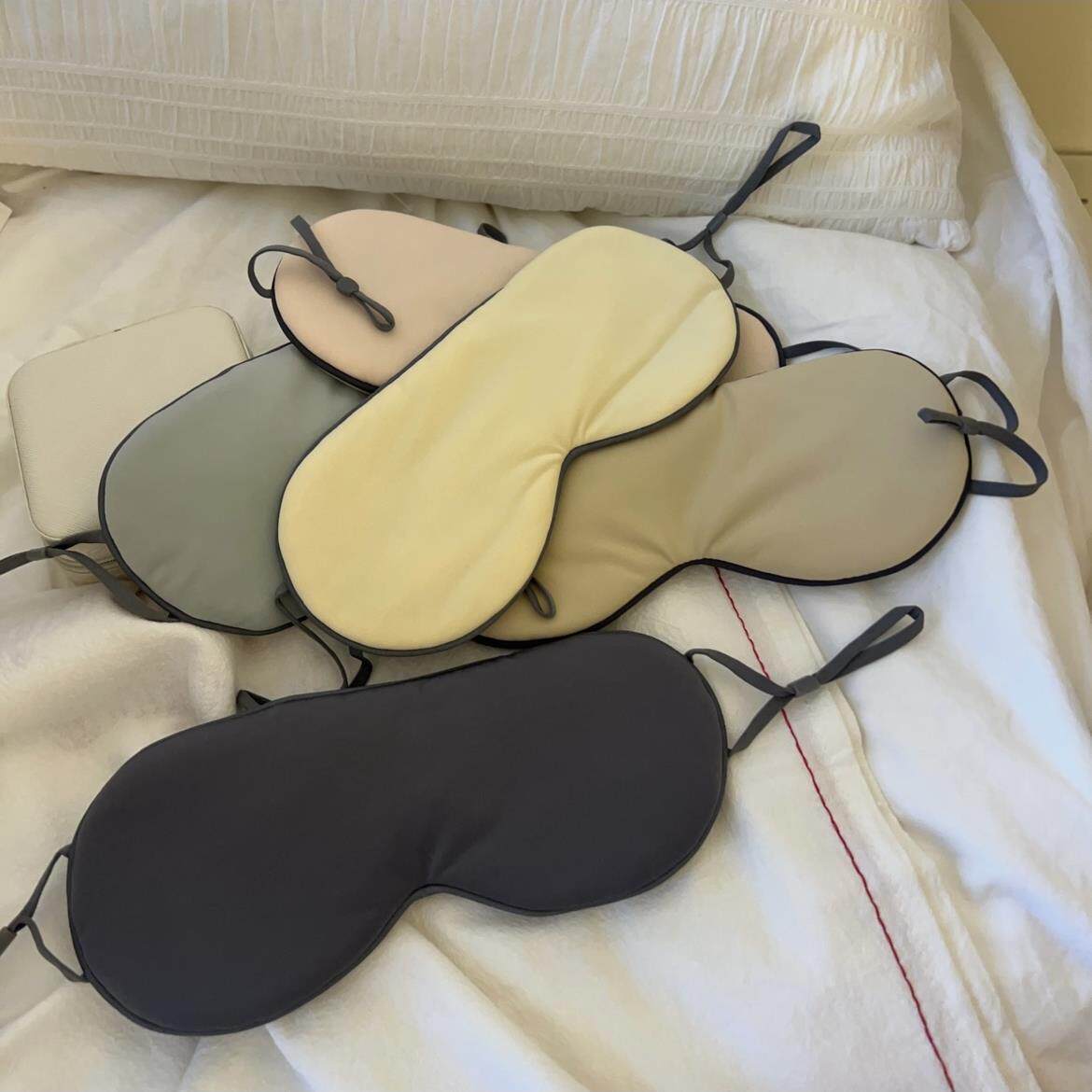 祝你好眠 轻薄遮光凉面冰丝网纱睡眠舒适舒柔软眼罩可调节头围