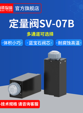 润泽定量阀全自动进样阀耐腐蚀阀芯多通道电动选择阀SV07B