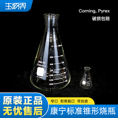 Corning,Pyrex  FLASK50ml 2000ML标准锥形瓶4980IS-2L 4980IS-50