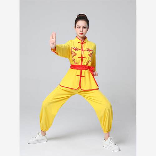 打鼓服练功服秧歌服中国风舞狮舞龙服装武术演出服表演服男女成人