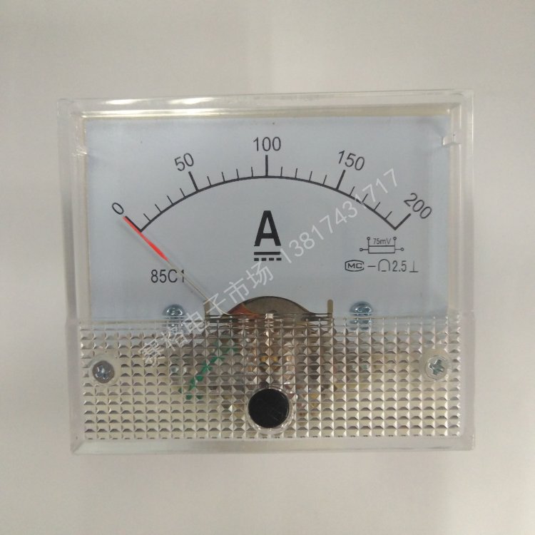 85C1 100A/75MV 200A/75MV  直流指针式电流表 面板表500A/75MV