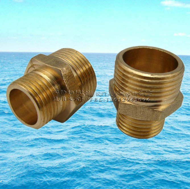 纯铜外丝大小头直接 外牙螺纹接头 1寸 DN25 转6分DN20 3/4