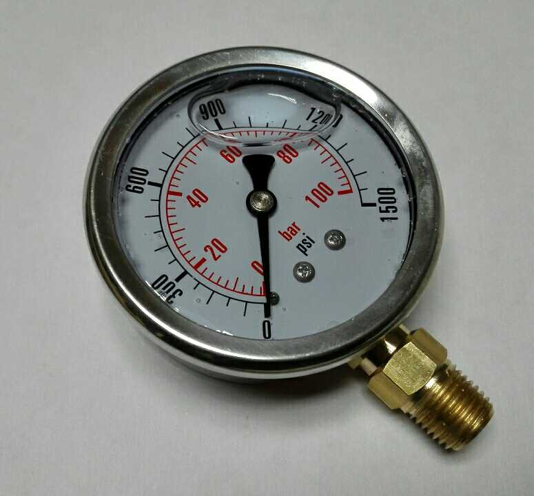 耐震压力表铜接头不锈钢