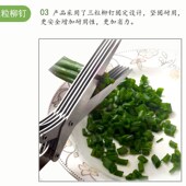 剪葱花剪刀切米椒神器辣椒切圈段三层剪刀不锈钢五层葱花剪