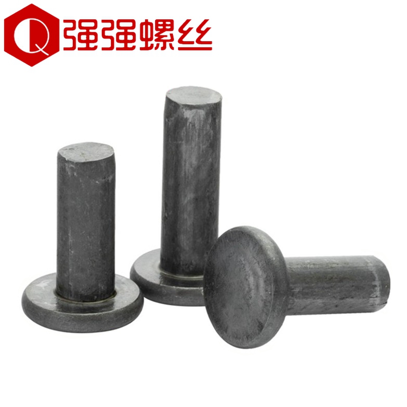 铁铝平头实心铆钉本色击