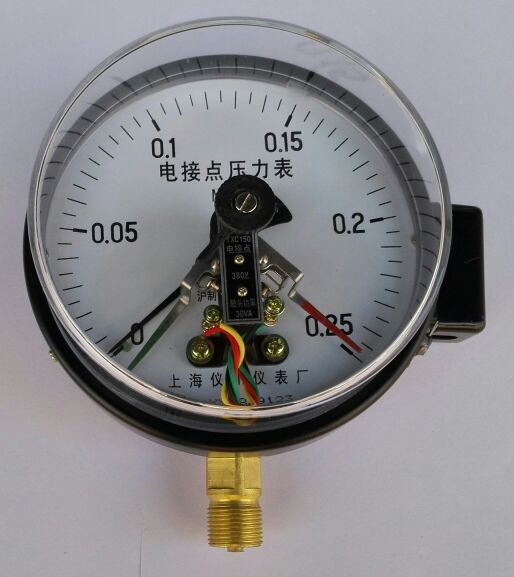 磁助电接点压力表直径触