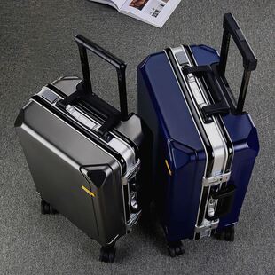 高品质旅行行李拉杆箱女款结实耐用加厚铝框万向轮密码箱商务皮箱