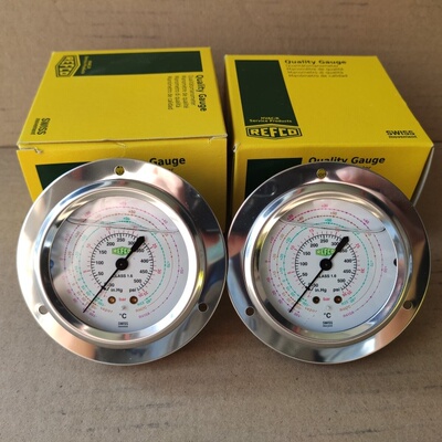 进口瑞士R22威科高低压油表低压R410高压54KG压力甘油表压力油表