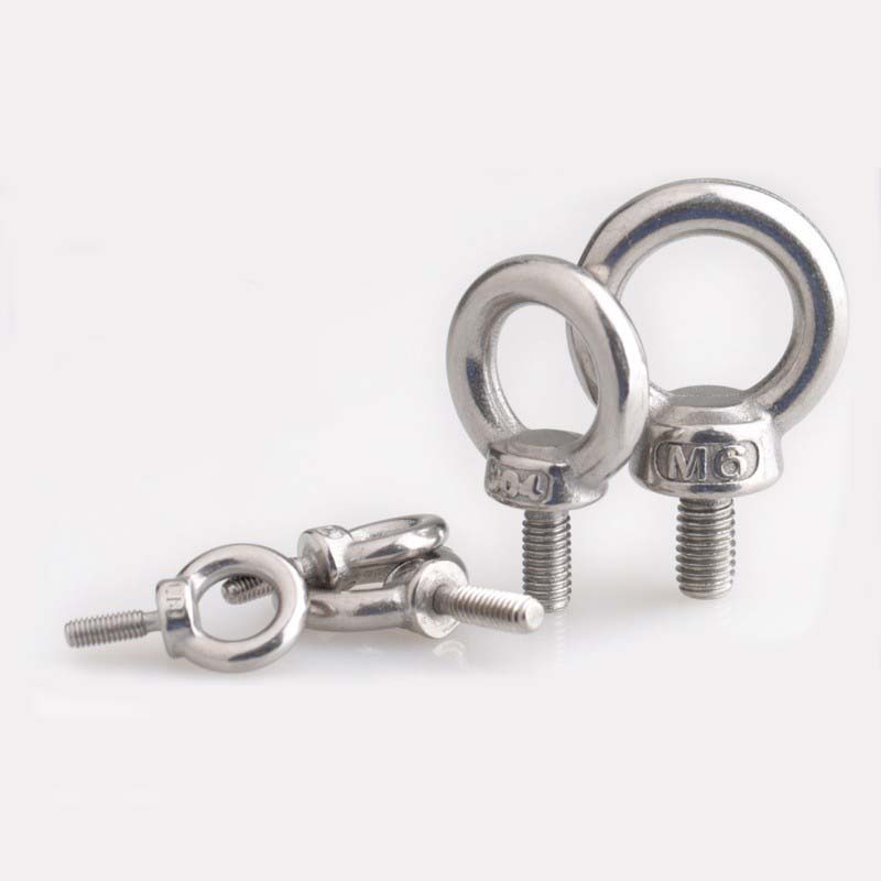 304不锈钢加长吊环螺丝环形螺母起重O型螺栓螺钉带圈船用M3M4-M24
