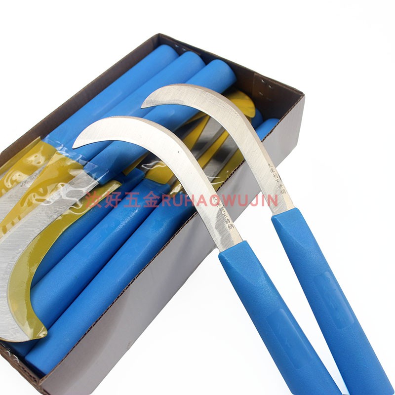 久保利加长柄小弯刀不锈