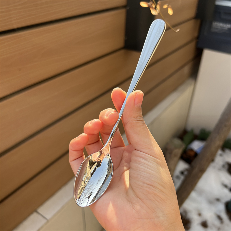 【特价清仓】304不锈钢咖啡勺子搅拌勺调羹长柄家用甜品勺子冰勺