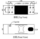 台湾MAVIN足立2大方形孔传感器NA3包装 500kg 机100kg压力300kg箱式