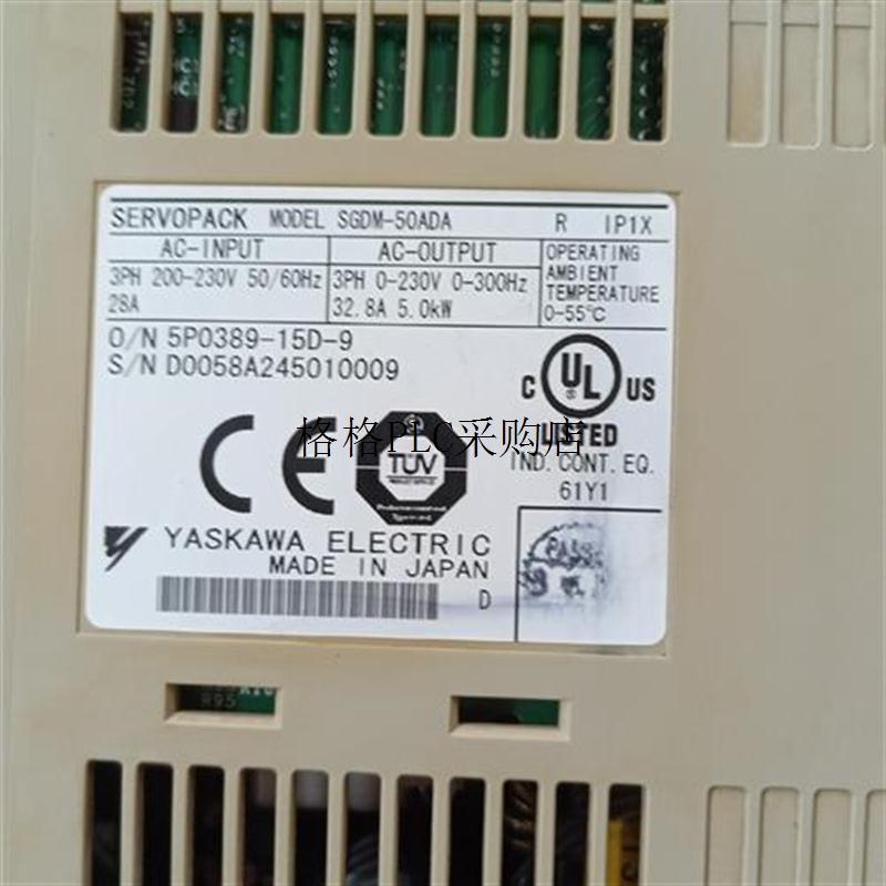 议价~安川SGDM-50ADA伺服驱动器,安川2系5kw伺服驱动器