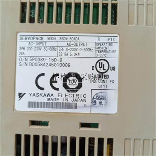 议价~安川SGDM-50ADA伺服驱动器,安川2系5kw伺服驱动器