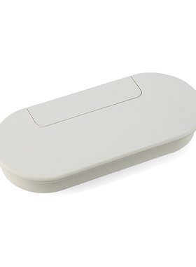 日本lamp蓝普椭圆形通线孔ABS树脂穿线孔盖电脑桌用线孔盖S165-76