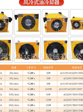 风冷却器AW0607T-CL液压油散热器工程机械散热铝合金风冷却换热器
