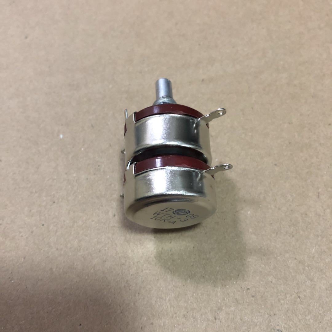 WTH-3电位器10K-A双层470K两层2W双联电位器22K可调电阻220K.110K