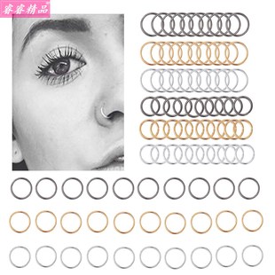round 鼻环 Nose jewelry nail nose stud Nasal Ring set 60pcs