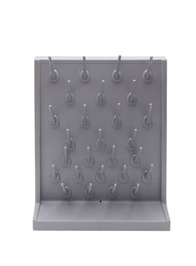 庄太太实验室烧杯滴水架【27棒深灰色螺丝固定】ZTT-9693