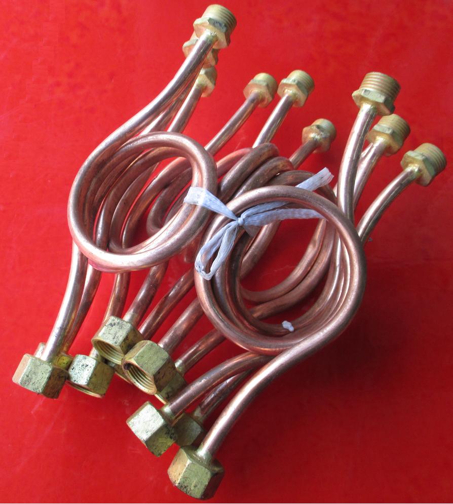 压力表铜缓冲管 铜压力表管 铜弯管 铜表弯 盘管 M14X1.5 M20X1.5