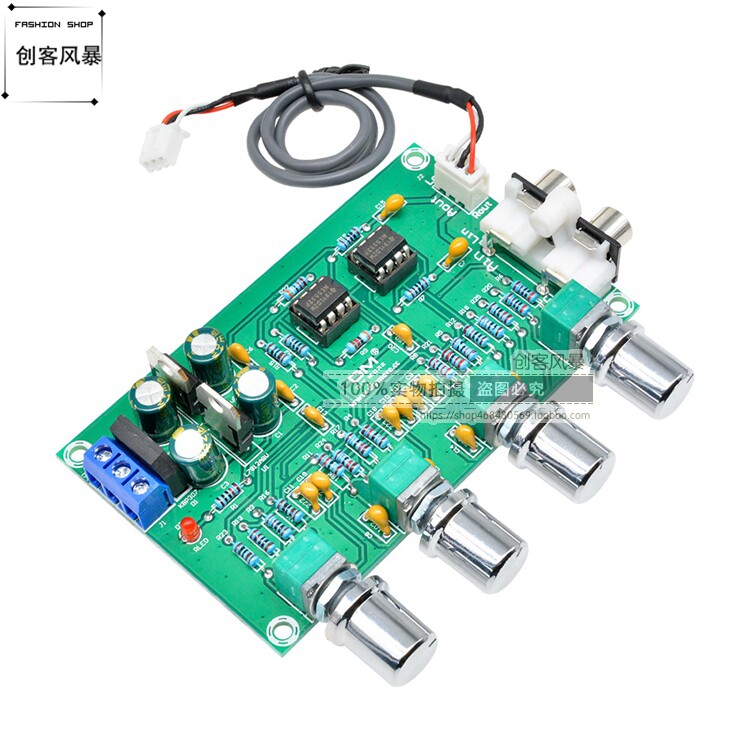 XH-M164 调音板音调板前级板NE5532前置板高低音量调节成品送旋钮