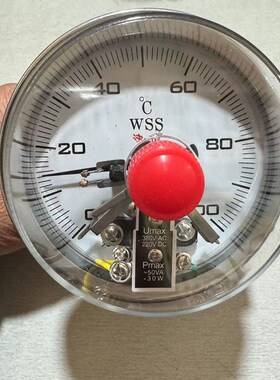 天津津控迈尔特WSSX-401电接点双金属温度计工业温度表上下限可调