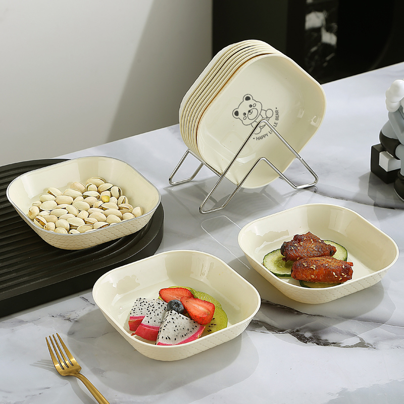 龙年图案吐骨碟盘新客厅