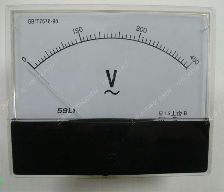 59L1   450V   交流电压表 指针式 面板表 仪表 AC