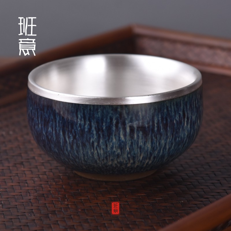 纯银单杯斗笠品茗功夫茶