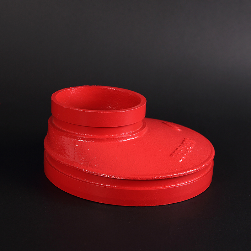 沟槽偏心异径大小头/变径消防管件/卡箍异径管接头检测报告3C认证