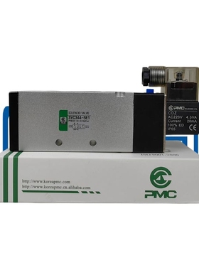 气动韩国PMC电磁阀SVC344-5E1电控制AC220V换向DC24V二位五通5E2