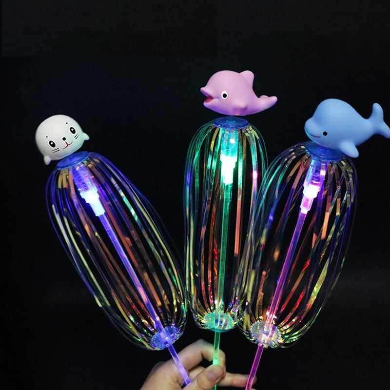 百变扭扭乐地摊泡泡花魔法棒夜市发光儿童玩具海洋馆转转棒图片