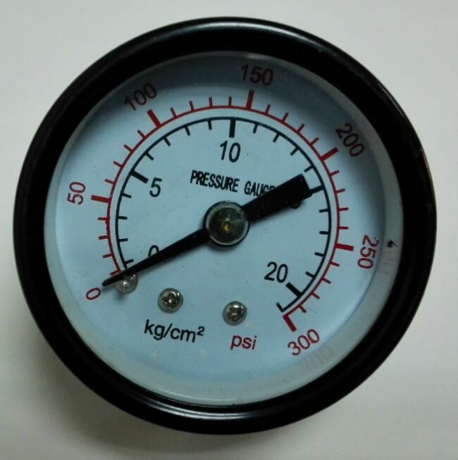 小巧型压力表轴向背接出